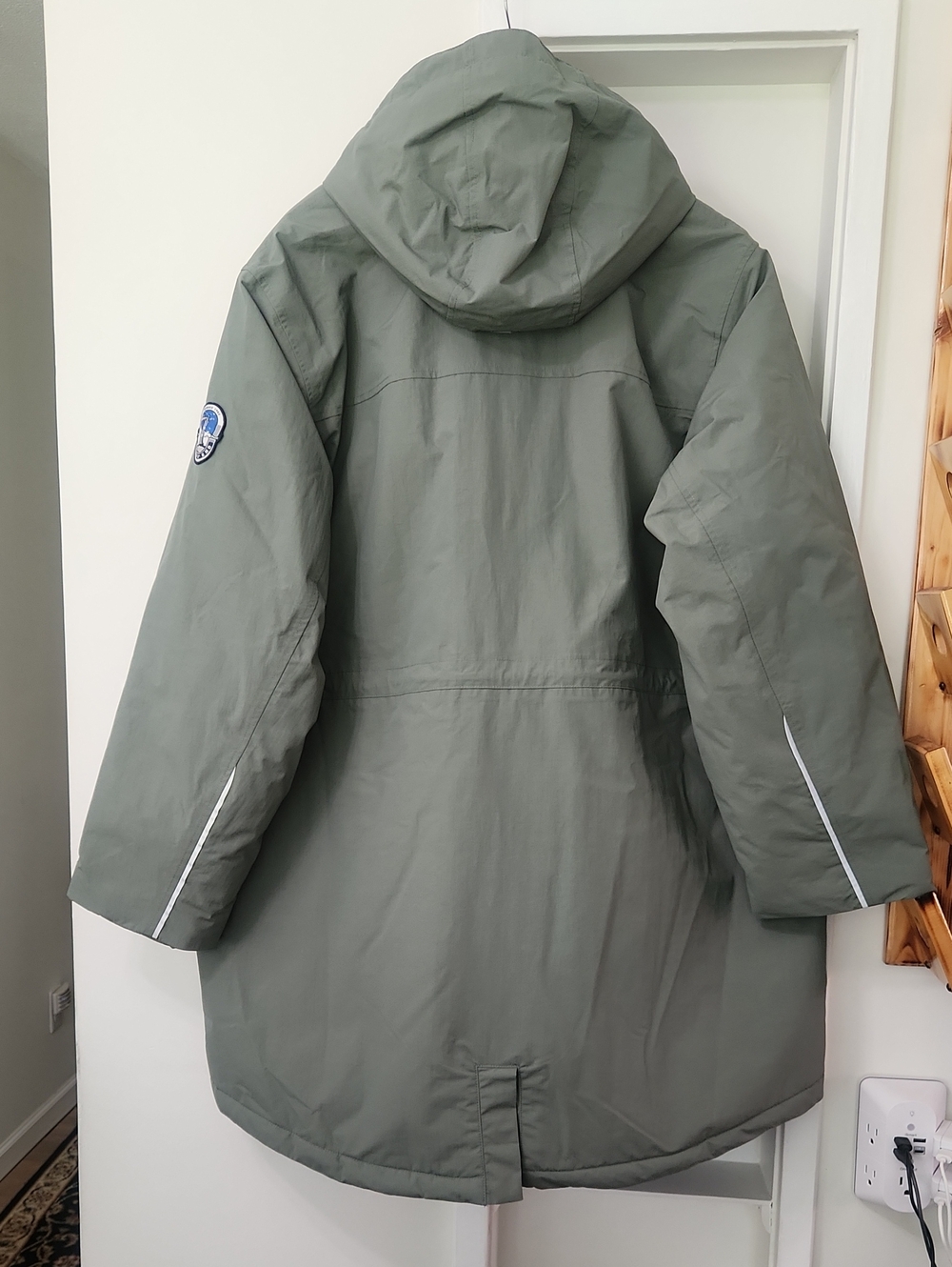 Lands' End Squall Waterproof Insulated Hooded Winter Parka Coat Spruce Green 2X - Picture 4 of 17